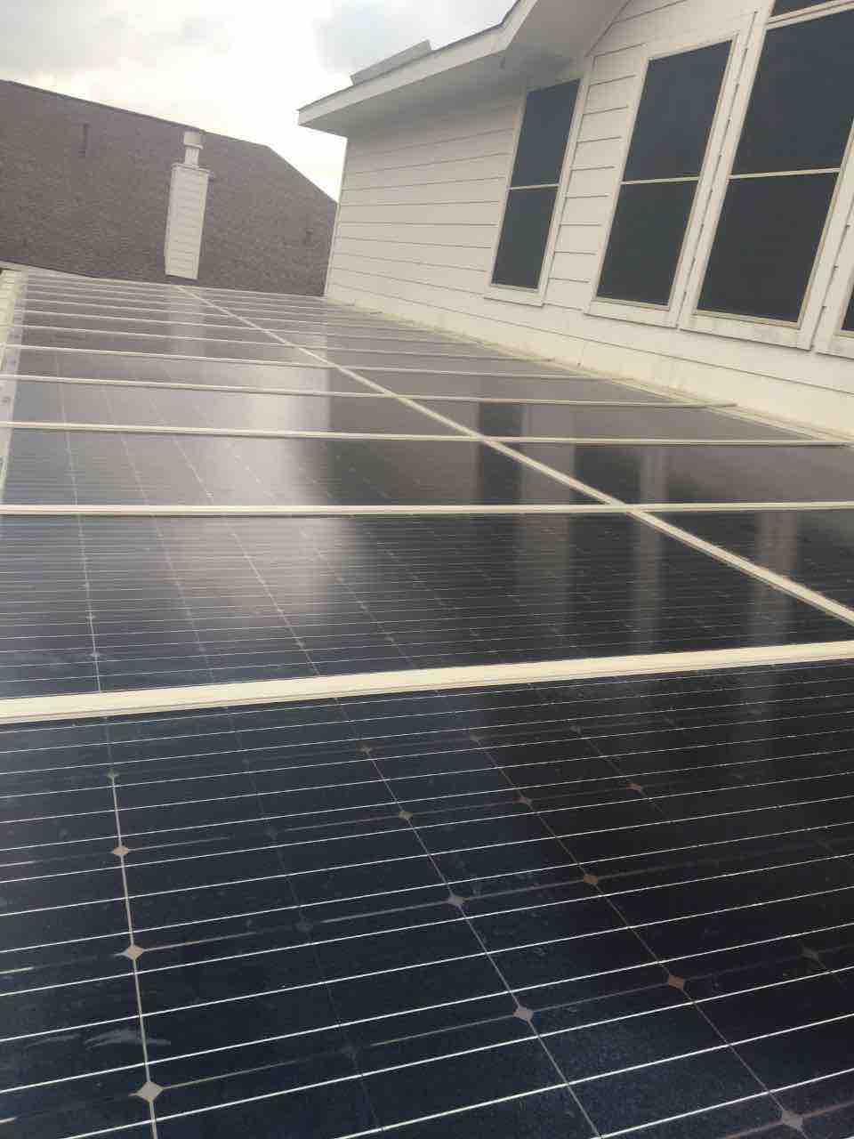 Solar Panels for new Solar Patio Cover California Doors and Windows